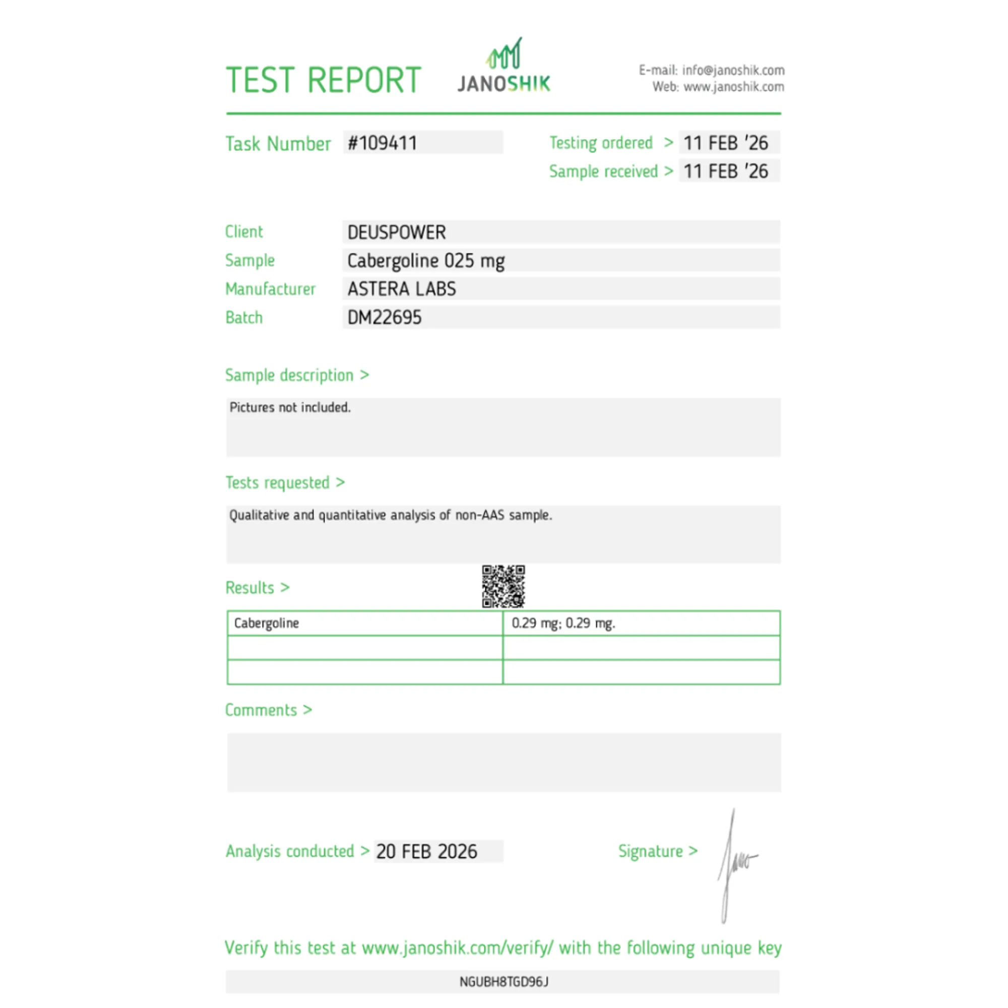 Cabergoline, Astera Labs, Koop steroïden online - helixamed.com