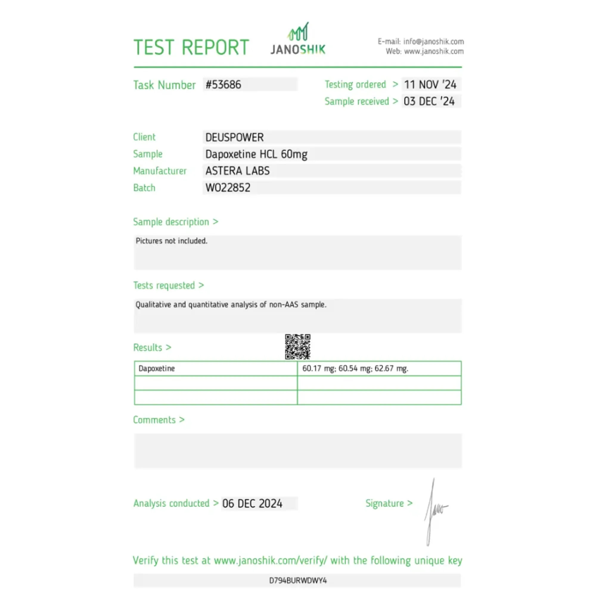 Dapoxetine HCL, Astera Labs, köp steroider online - helixamed.com