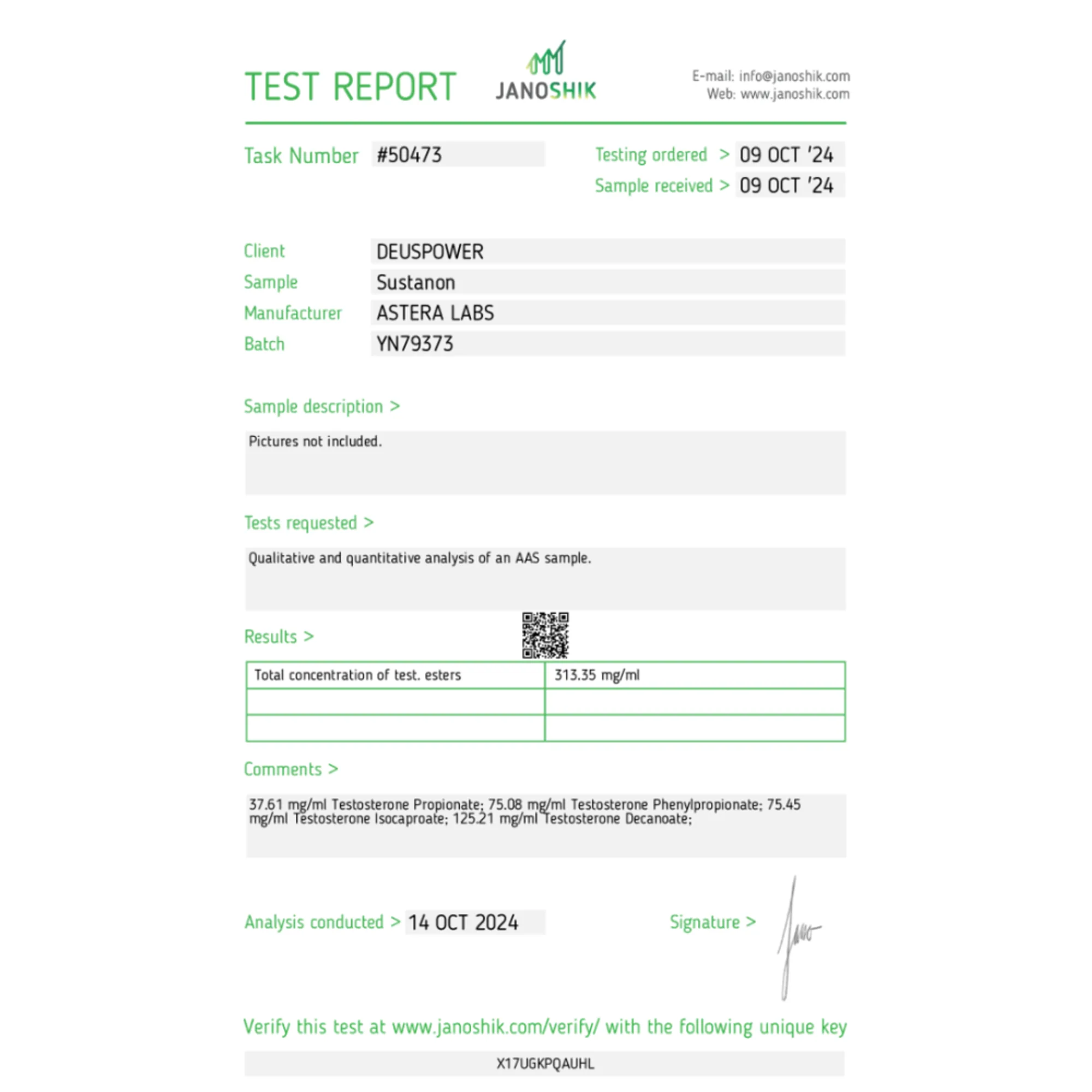 Sustanon 300 mg, Astera Labs, acheter des stéroïdes en ligne - helixamed.com