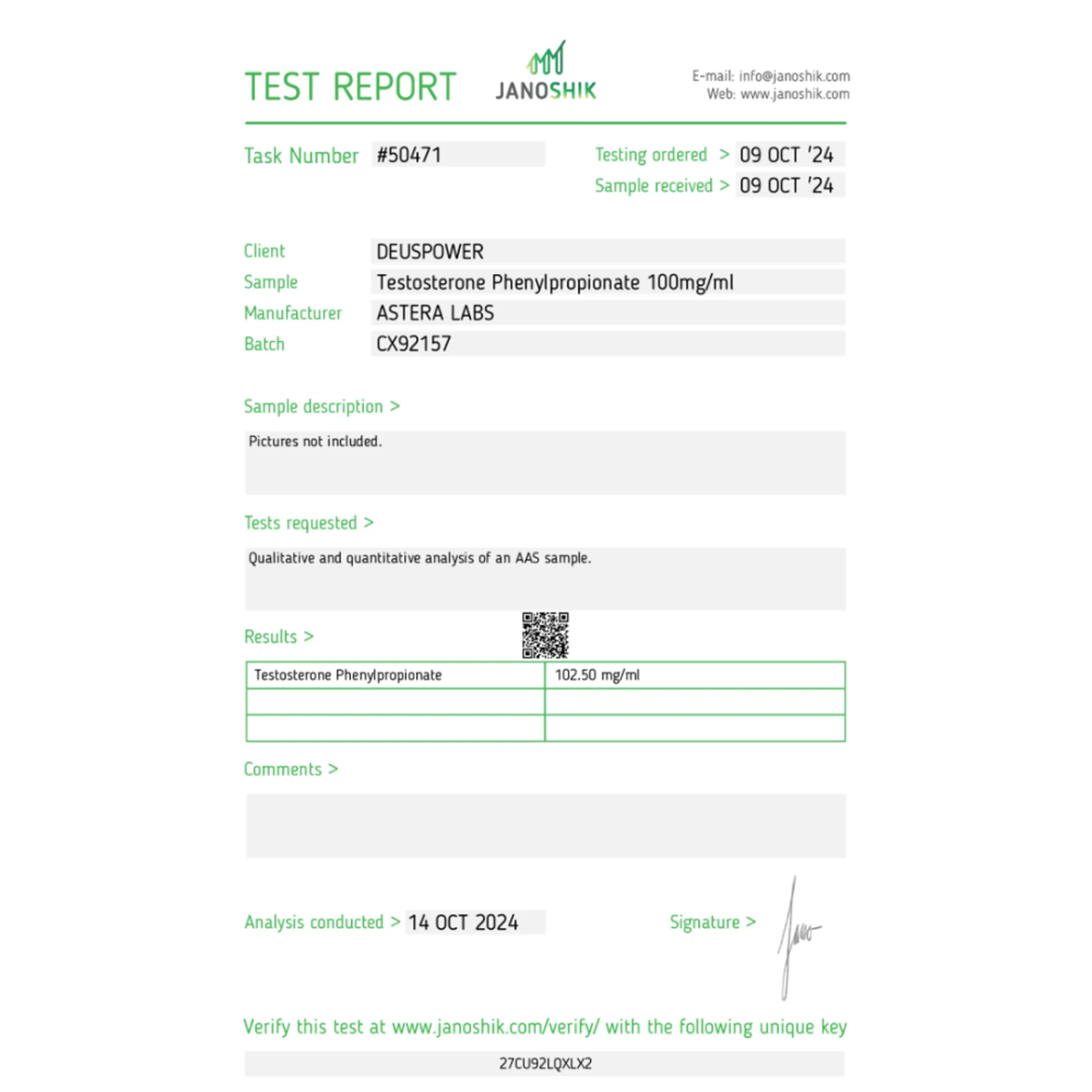 Testosterone fenilpropionato, Astera Labs, acquista steroidi online - helixamed.com