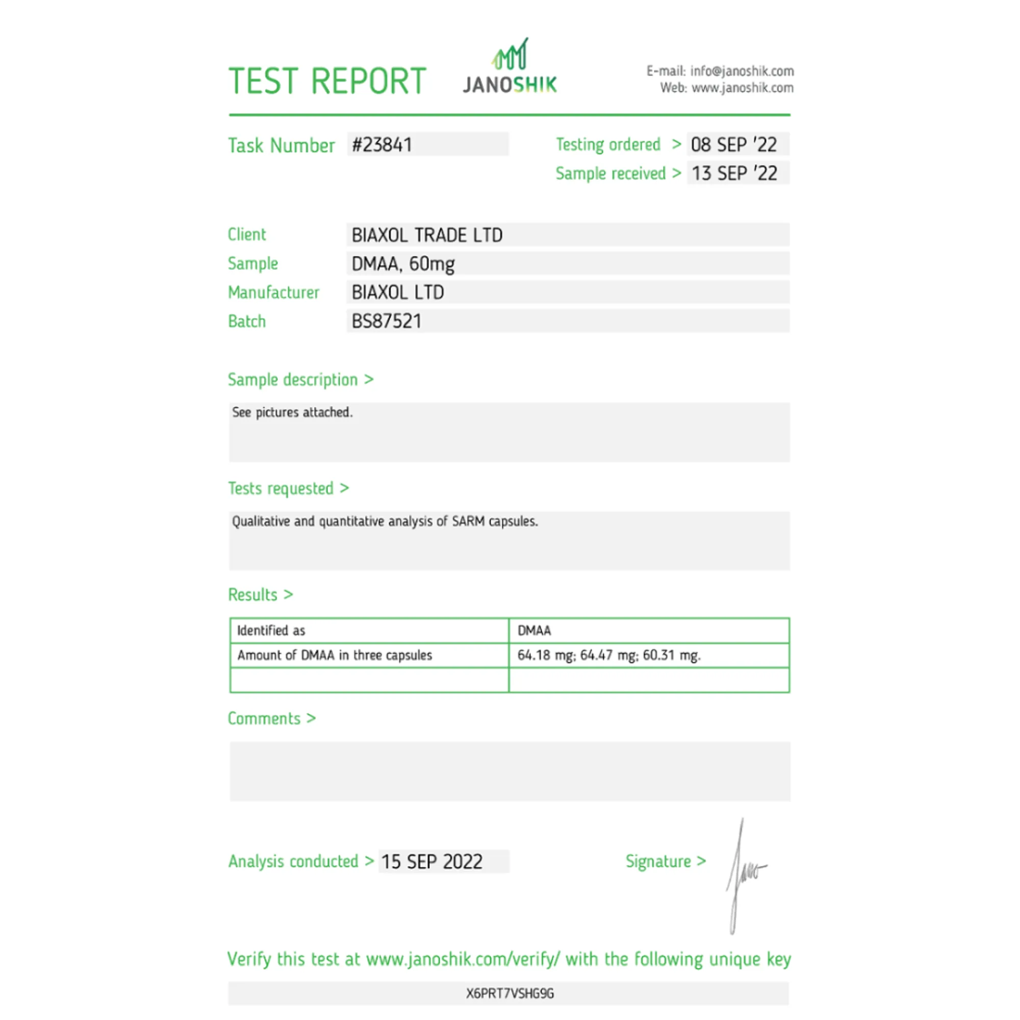 DMAA (Pre-workout Booster), Biaxol, Buy Steroids Online - helixamed.com