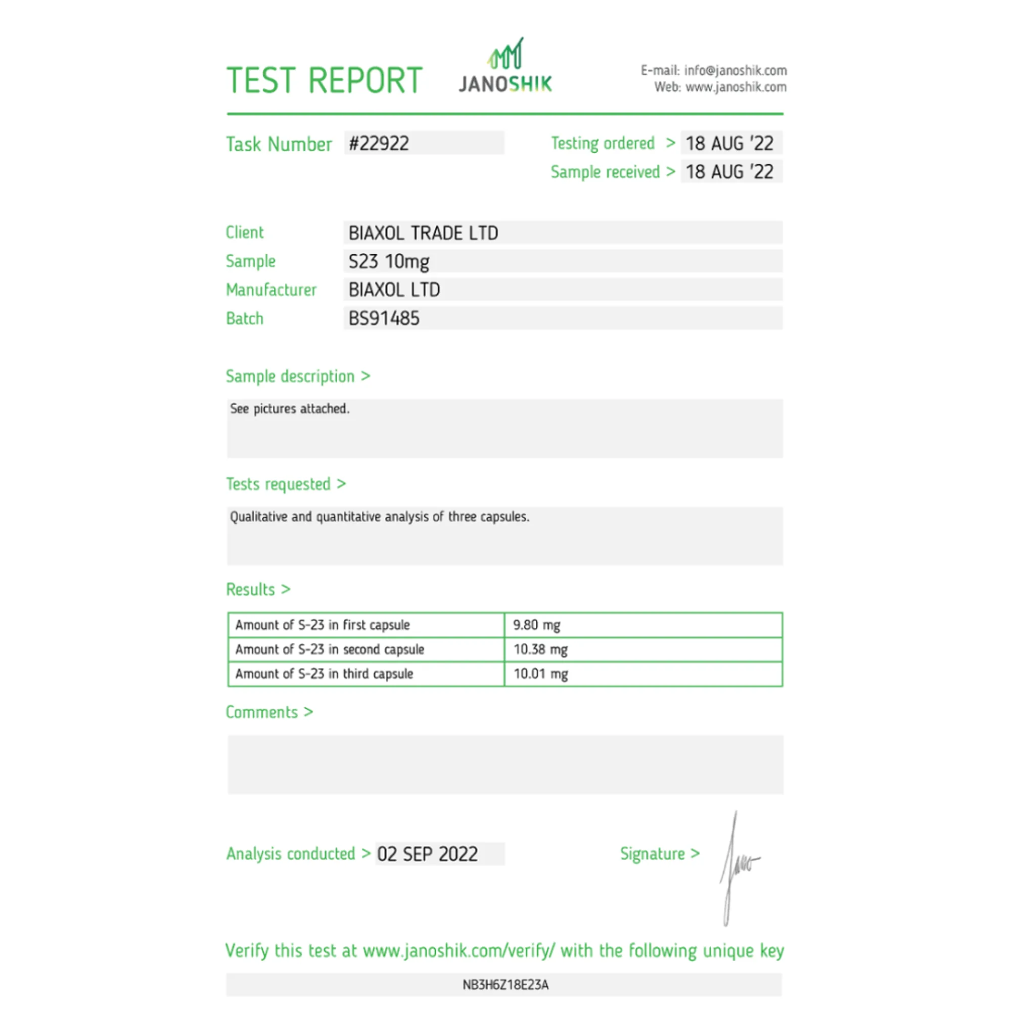 S23, Biaxol, Buy Steroids Online - helixamed.com