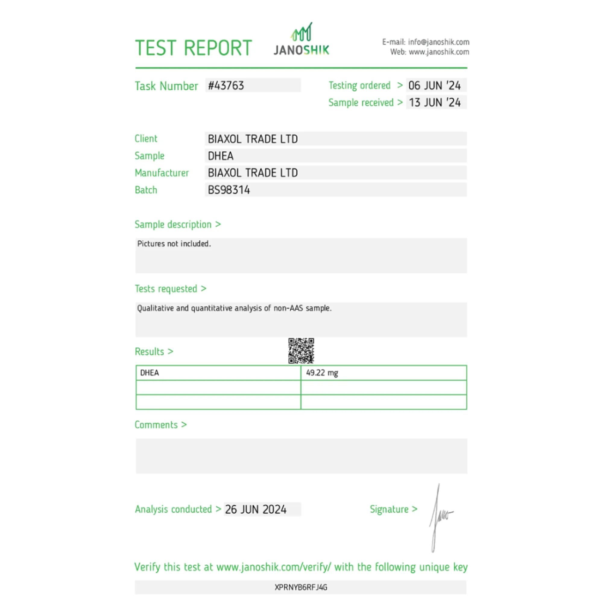 DHEA (Hormone Support), Biaxol, Buy Steroids Online - helixamed.com