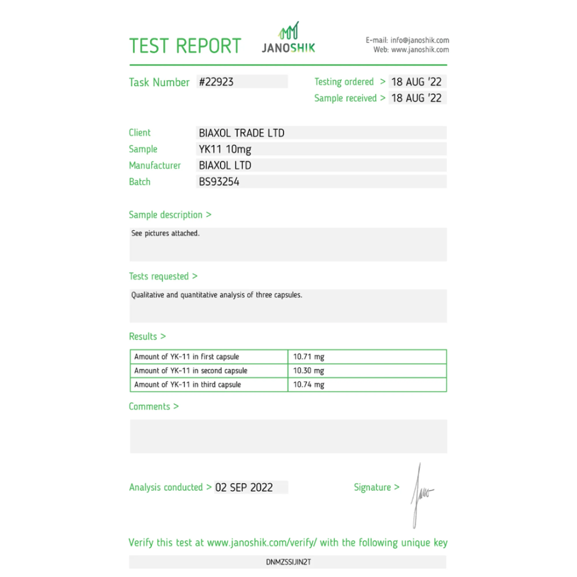 YK11, Biaxol, kup sterydy online - helixamed.com