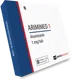 Arimimed 1 (Anastrozole) 1mg tablets by HelixaMed, professional 50-count blister packaging for oestrogen control.