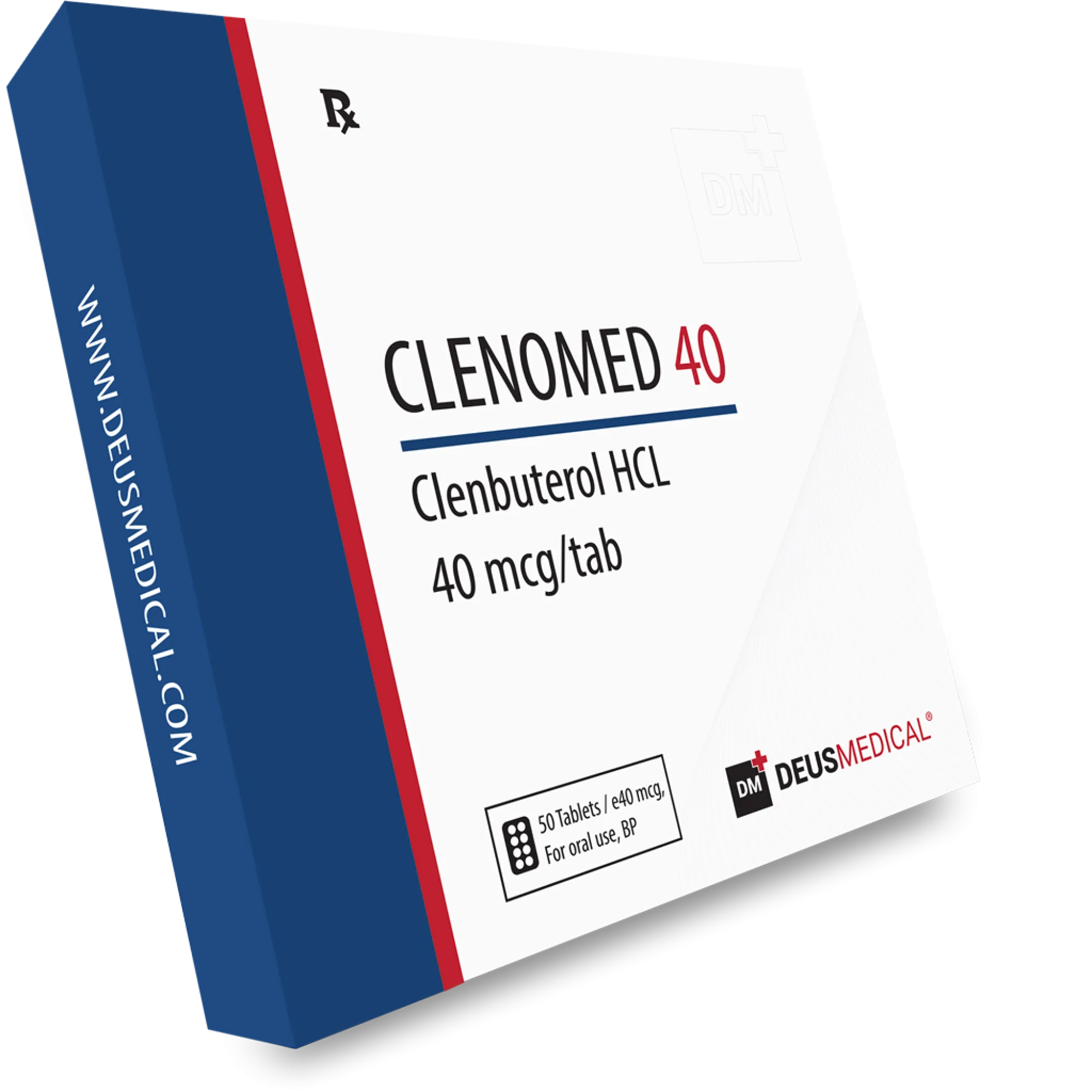 CLENOMED 40 (Clenbuterol), Deus Medical, Köp steroider online - helixamed.com