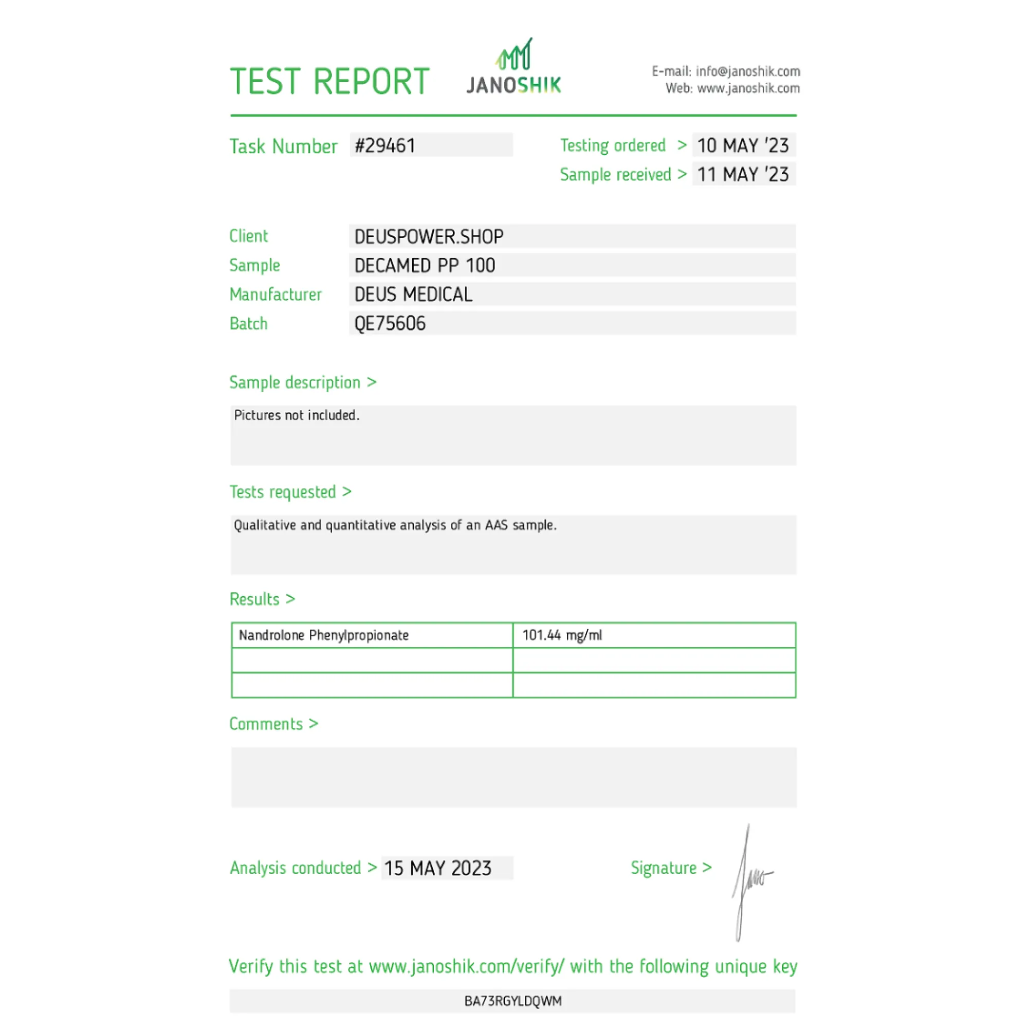 DECAMED PP 100 (Nandrolone Phenylpropionate), Deus Medical, Buy Steroids Online - helixamed.com