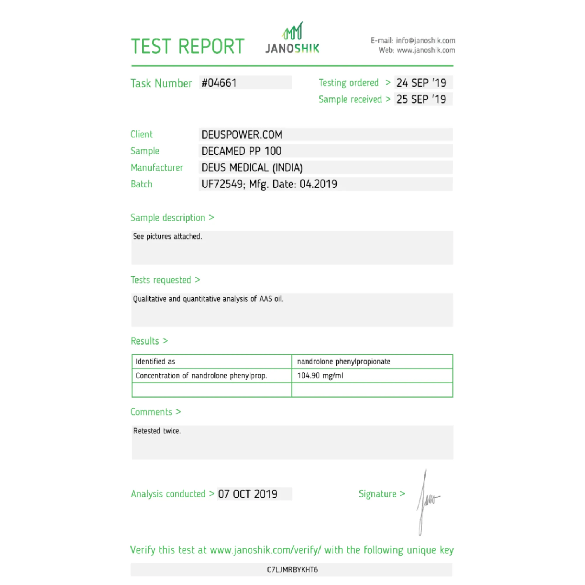 DECAMED PP 100 (Nandrolone Phenylpropionate), Deus Medical, Buy Steroids Online - helixamed.com