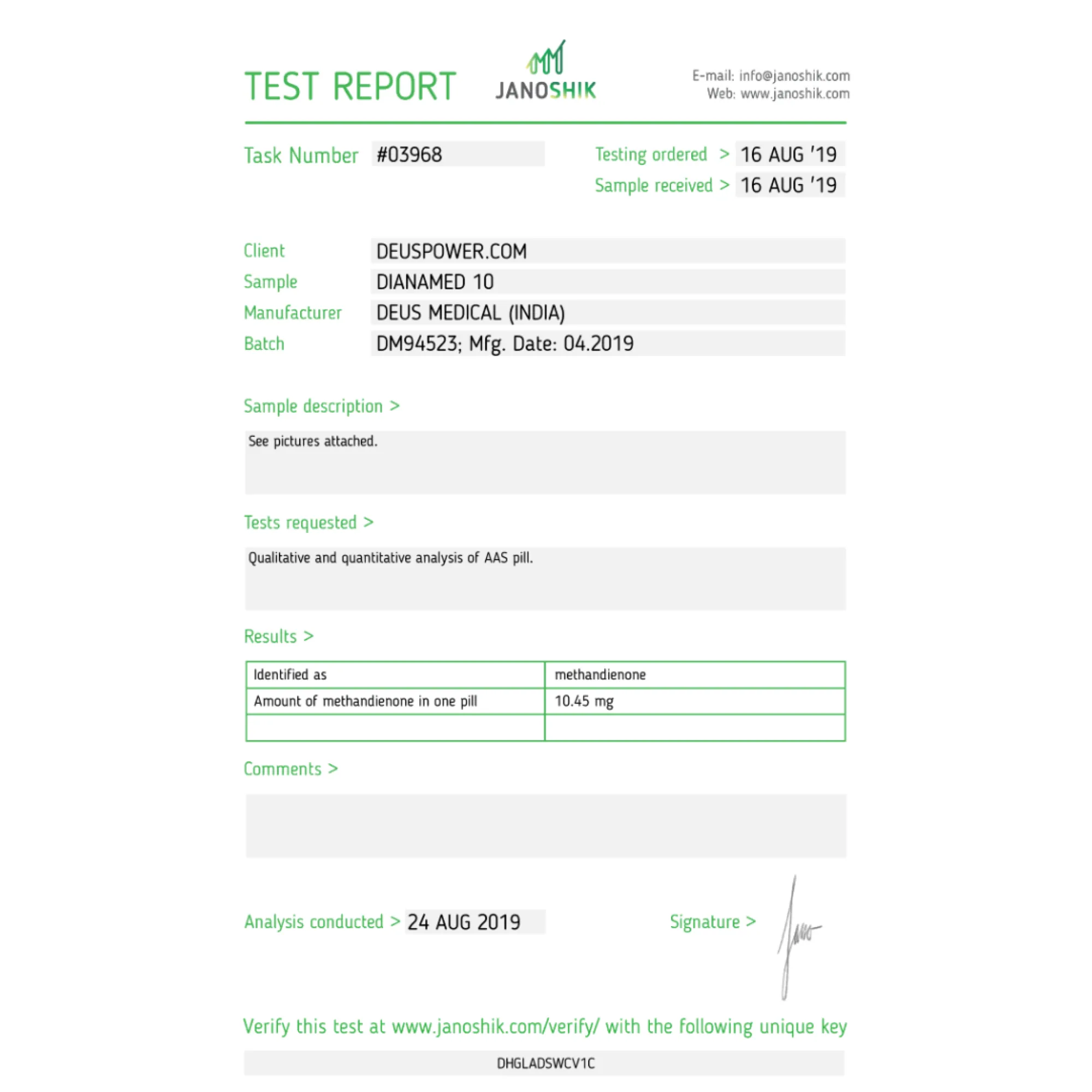 DIANAMED 10 (Methandienone), Deus Medical, koop steroïden online - helixamed.com