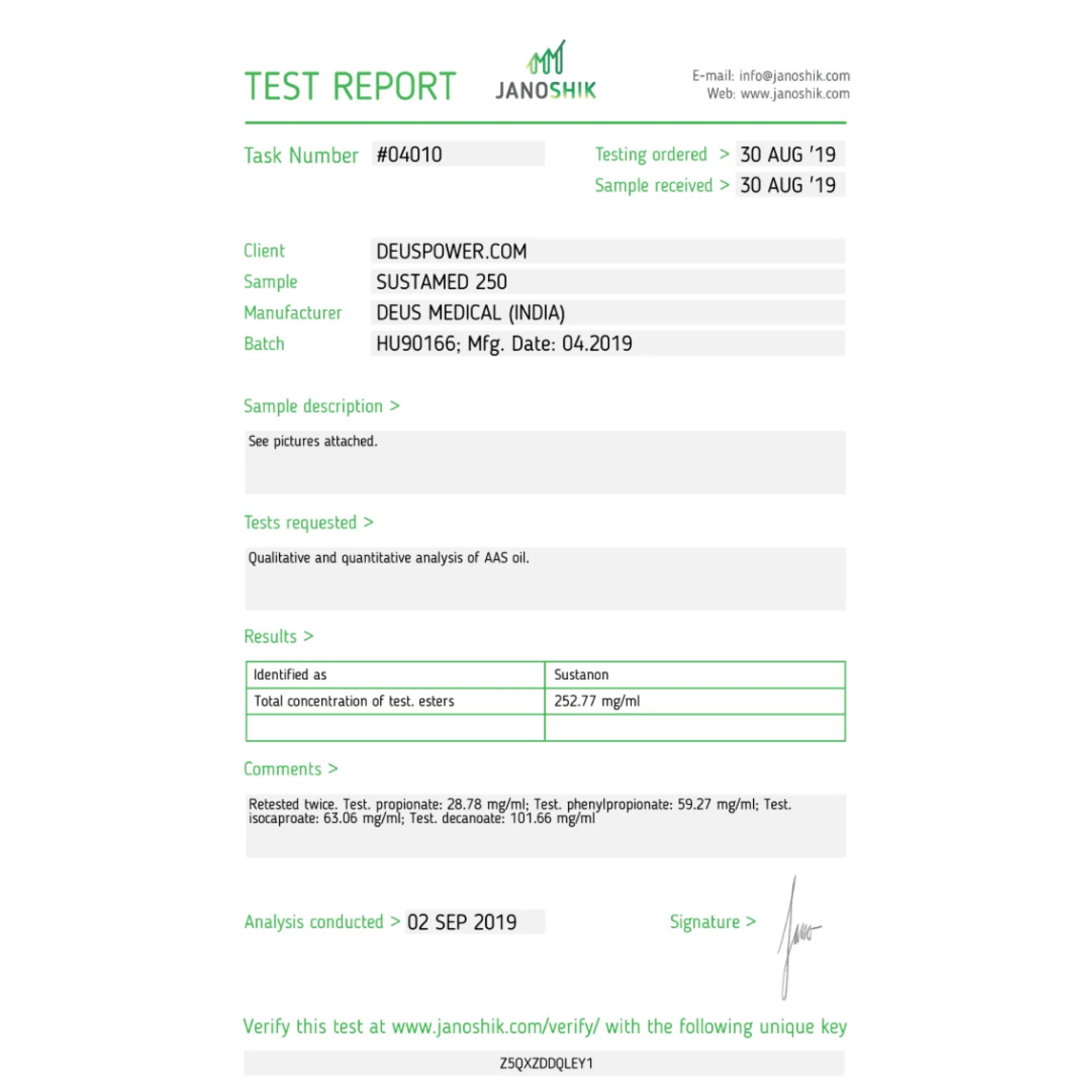 SUSTAMED 250 (Sustanon), Deus Medical, Buy Steroids Online - helixamed.com