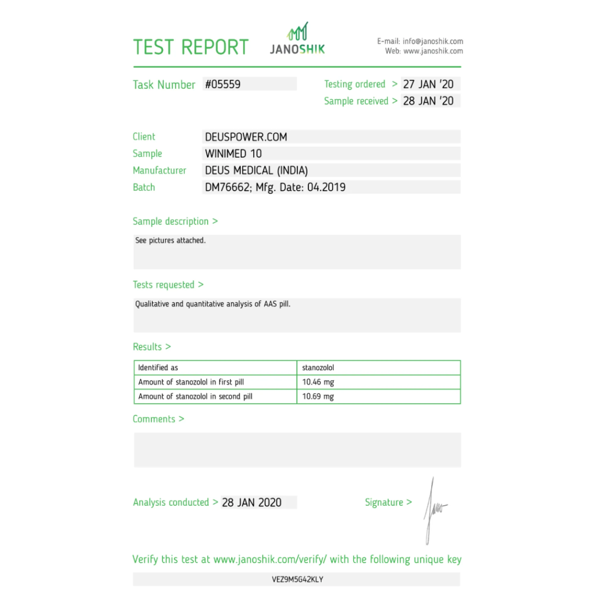 WINIMED 10 (Stanozololo), Deus Medical, Acquista Steroidi Online - helixamed.com