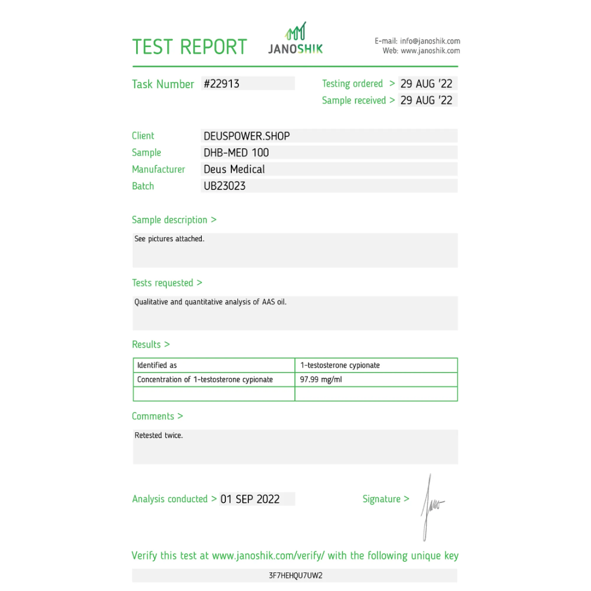 DHB-MED 100 Dihydroboldenone Cypionate, HelixaMed