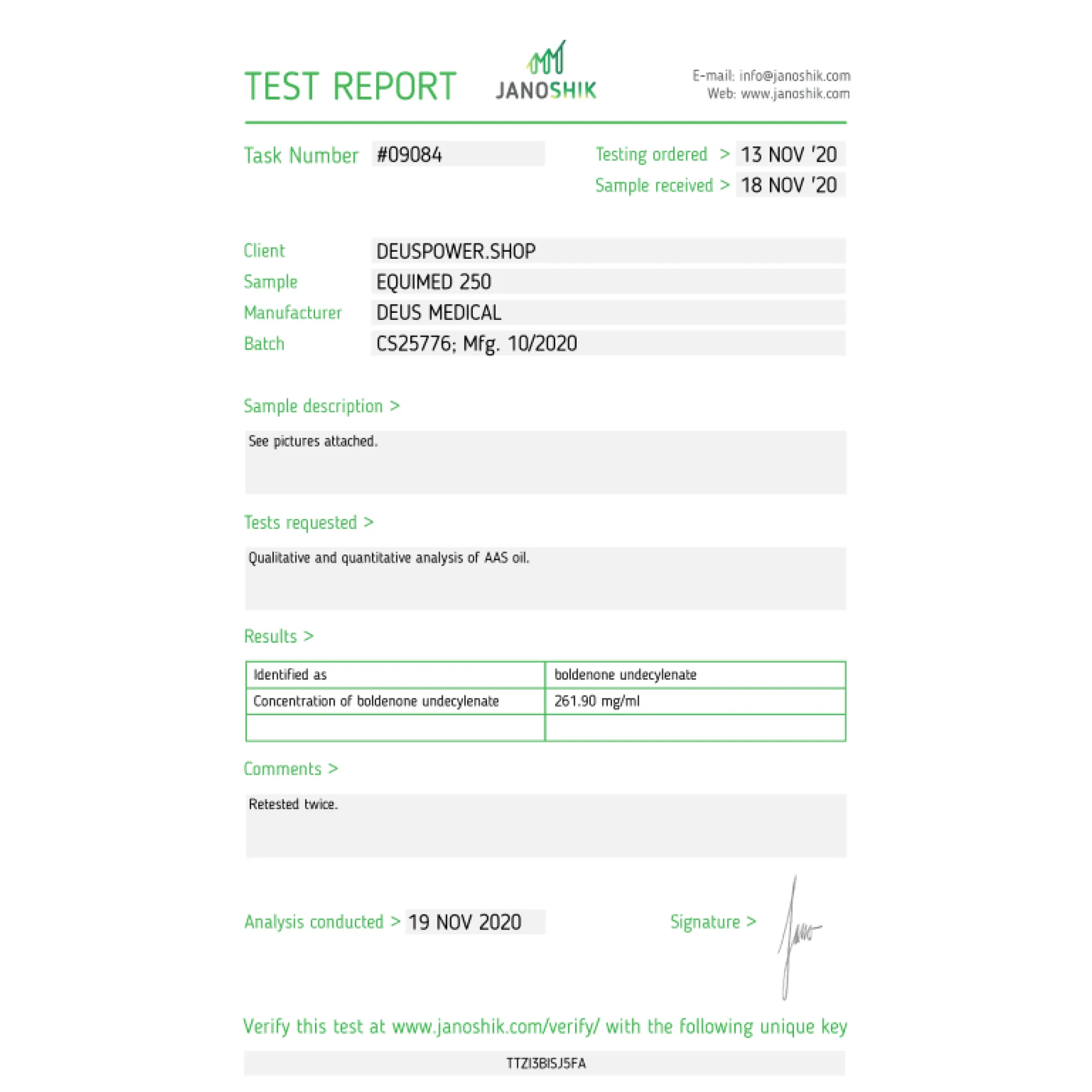 Equimed 250 Boldenone Undecyclenate ampoules and Deus Medical packaging