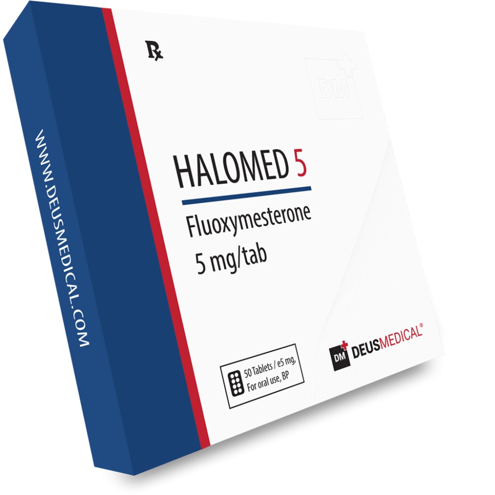 HALOMED 5 (Fluoxymesterone) anabolic androgenic steroid tablets, Deus Medical
