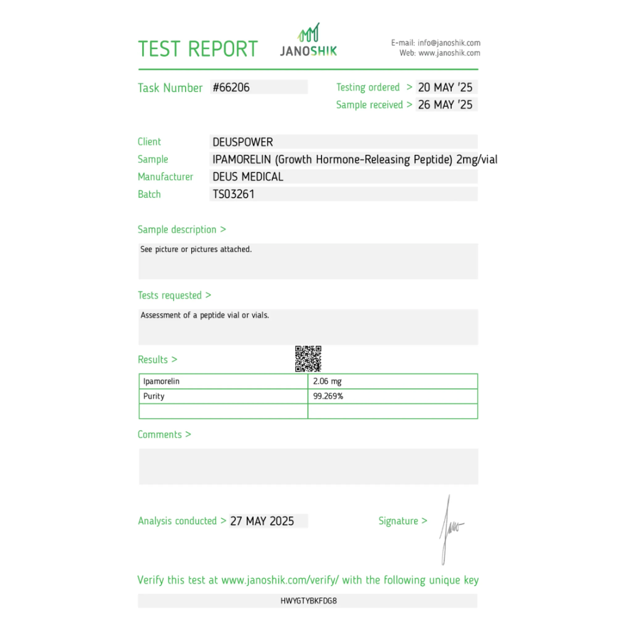 IPAMORELIN (Wachstumshormon Freisetzendes Peptid), Deus Medical, Kaufen Sie Steroide Online - helixamed.com