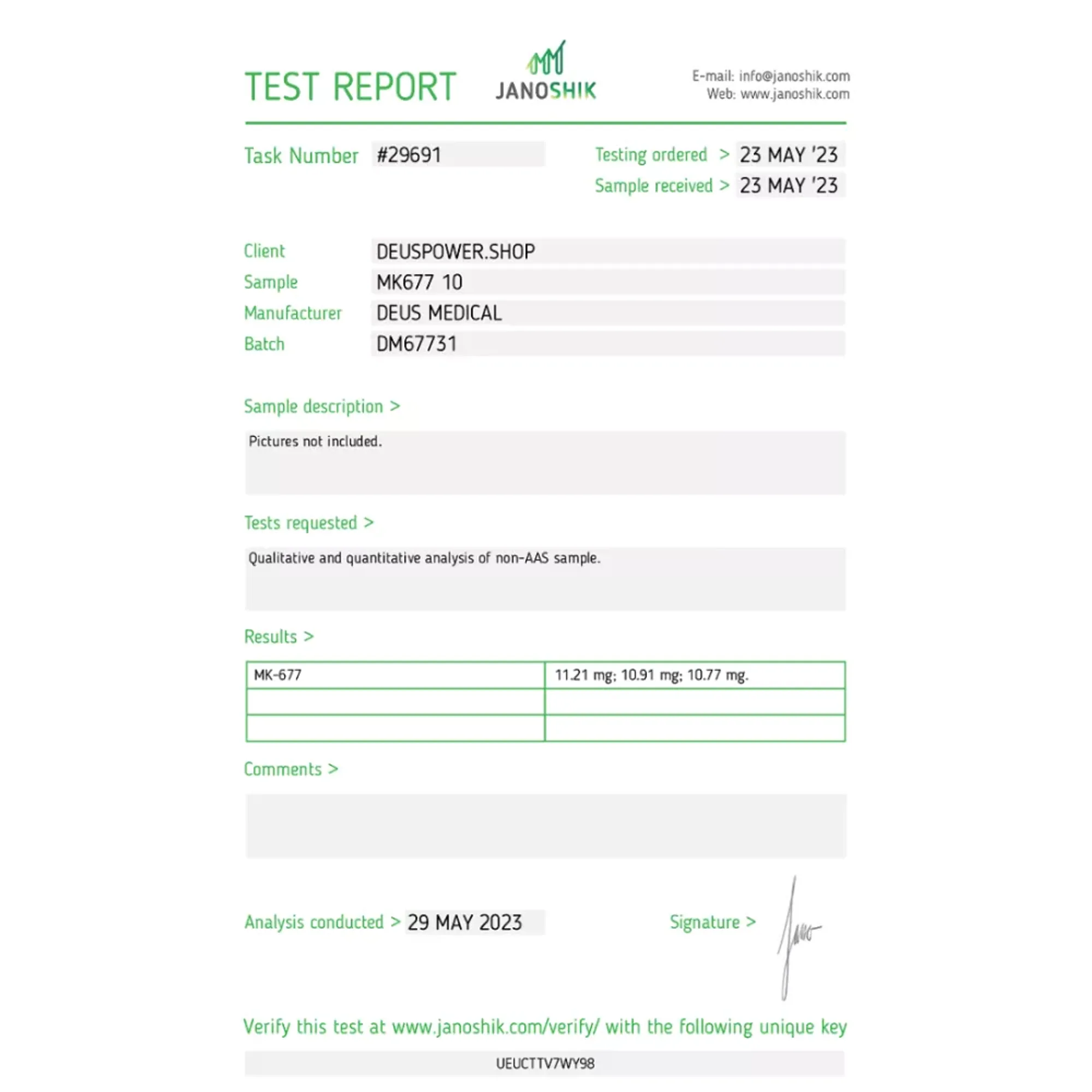 MK677 10 (Ibutamoren), Deus Medical, Buy Steroids Online - helixamed.com