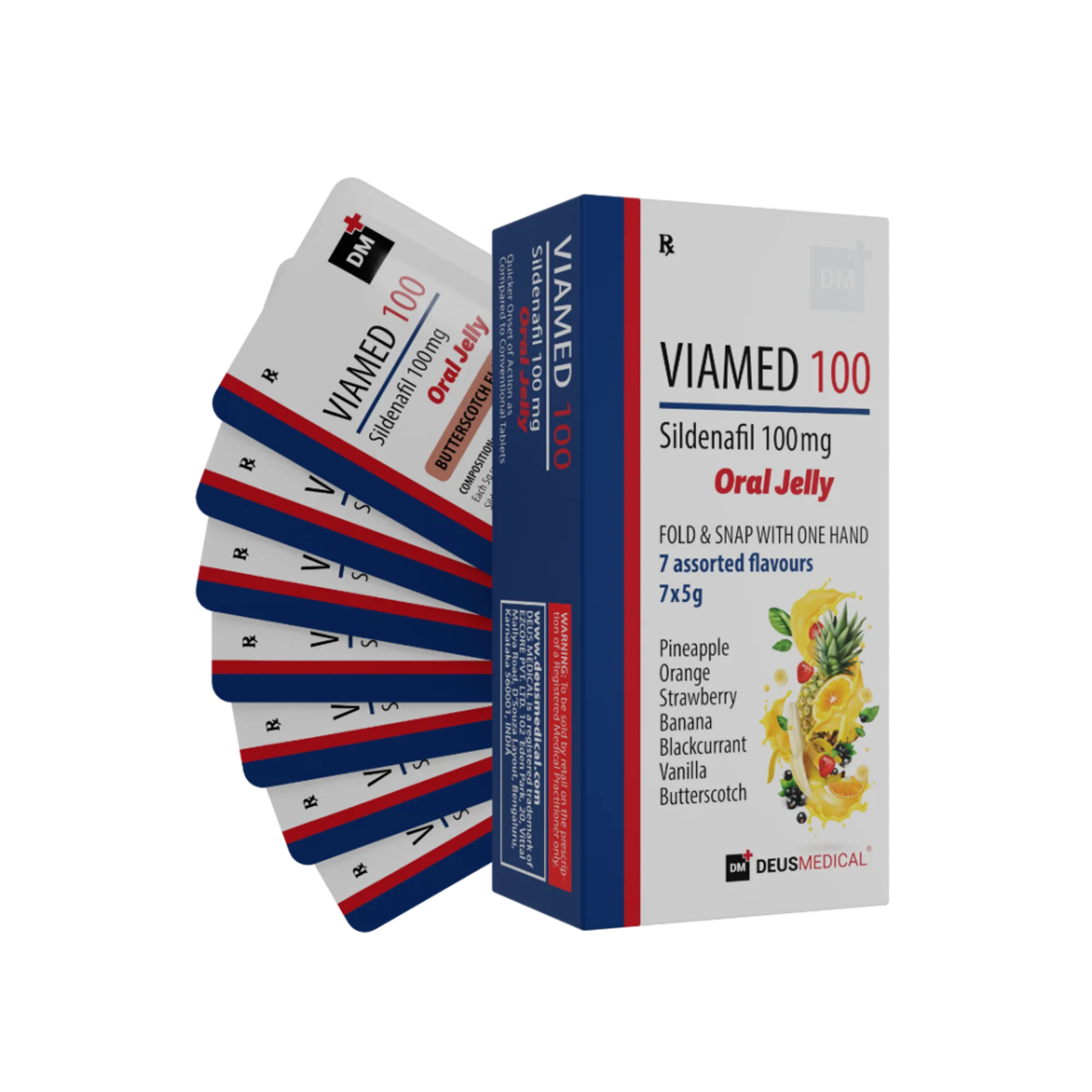 VIAMED 100 Sildenafil Citrate Oral Jelly, HelixaMed