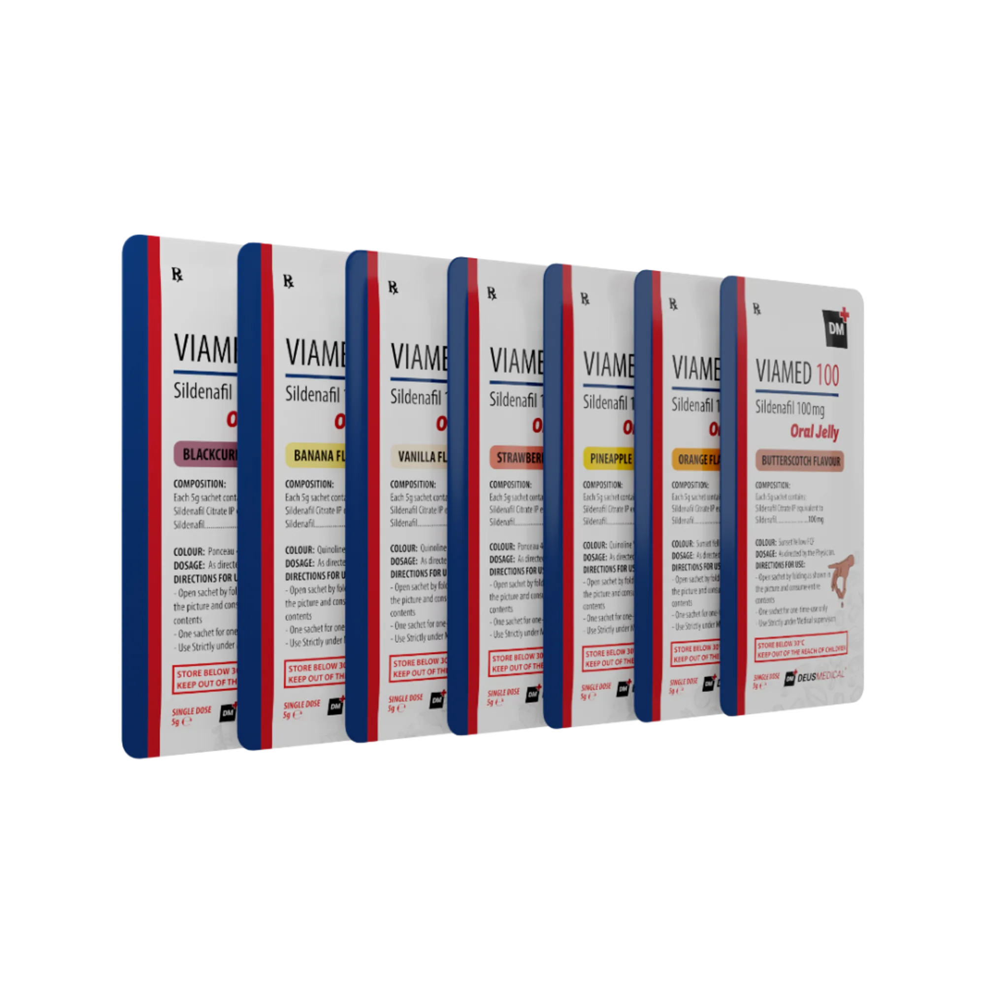 VIAMED 100 Sildenafil Citrate Oral Jelly, HelixaMed