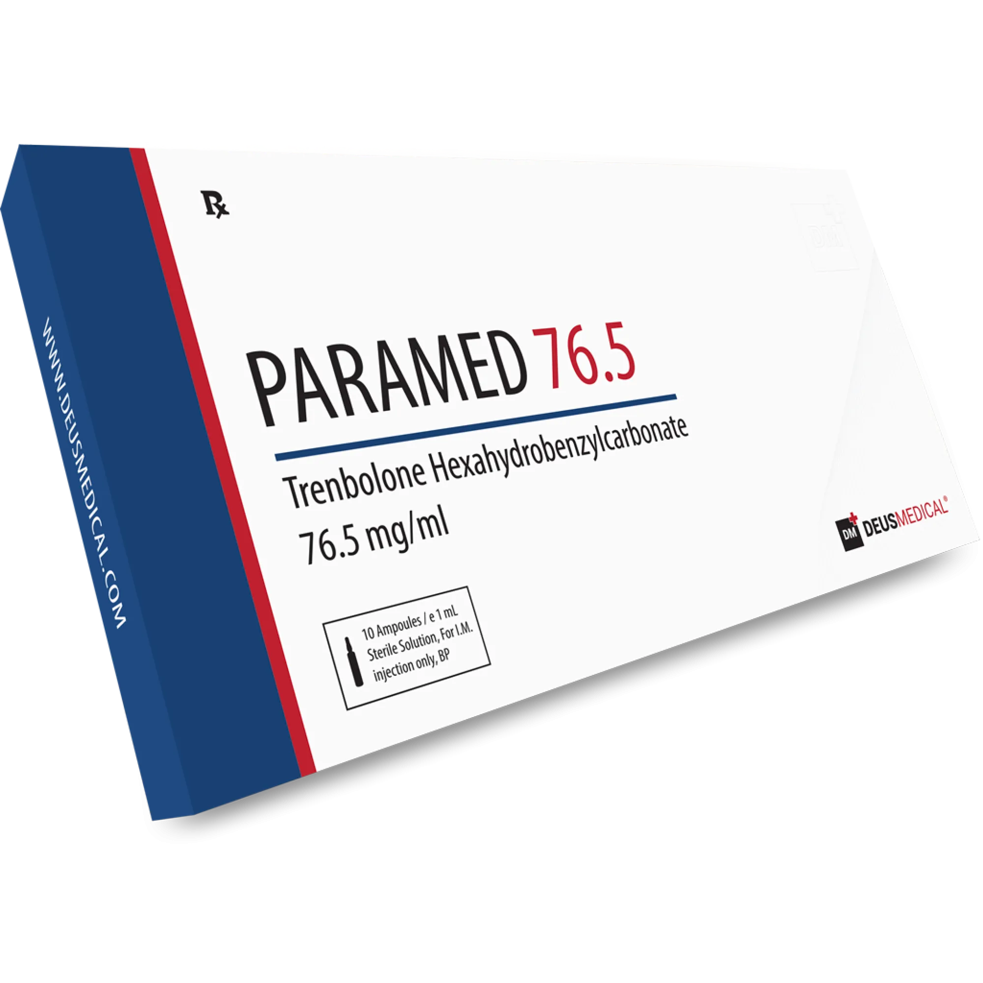 PARAMED 76.5 (Trenbolon Hexahydrobenzylcarbonate), Deus Medical, Koupit steroidy online - helixamed.com