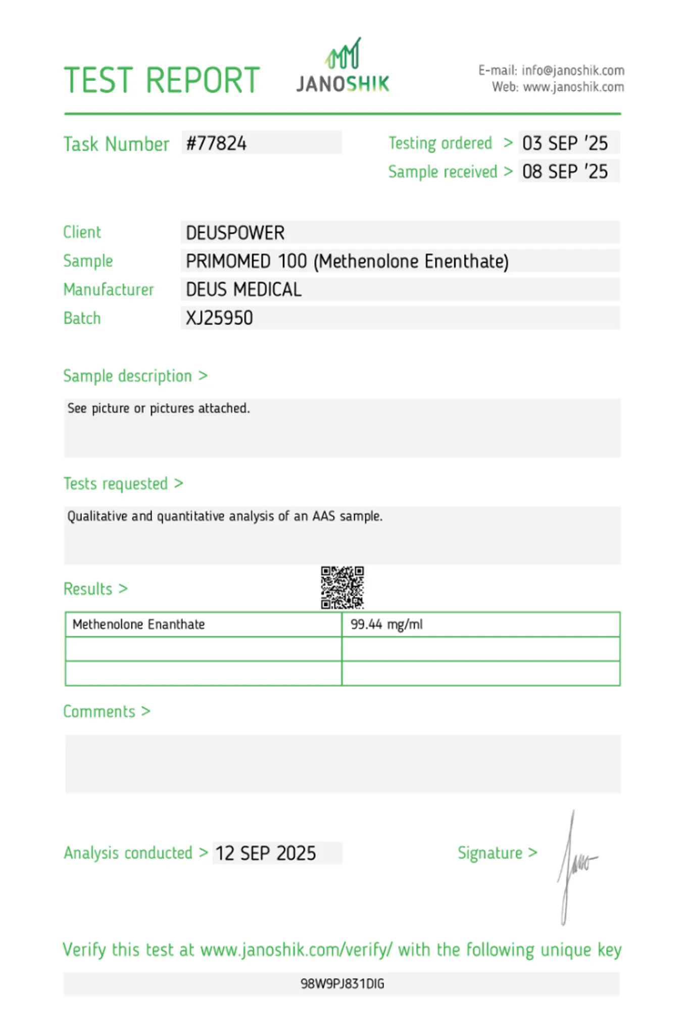 PRIMOMED 100 (Methenolon Enantat), Deus Medical, Kaufen Sie Steroide Online - helixamed.com
