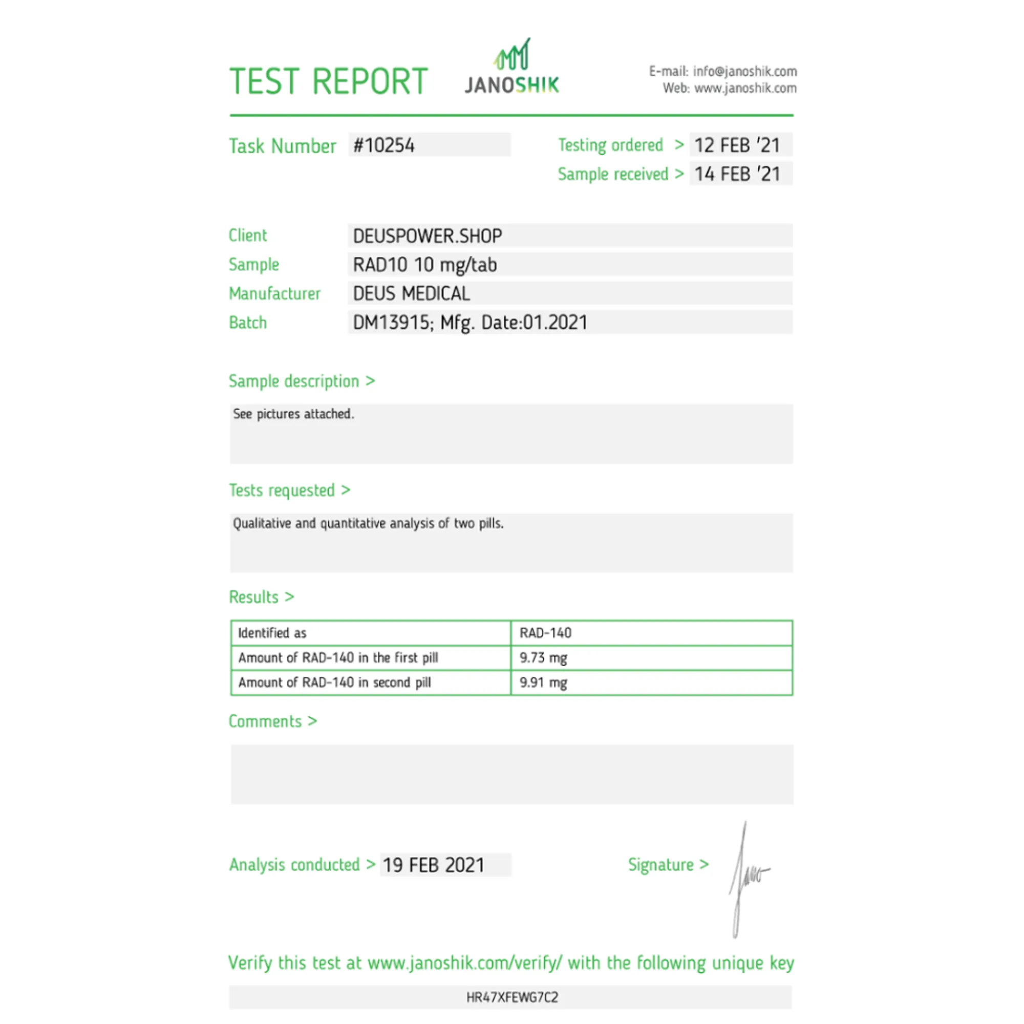RAD140 10 (Testolone), Deus Medical, Buy Steroids Online - helixamed.com