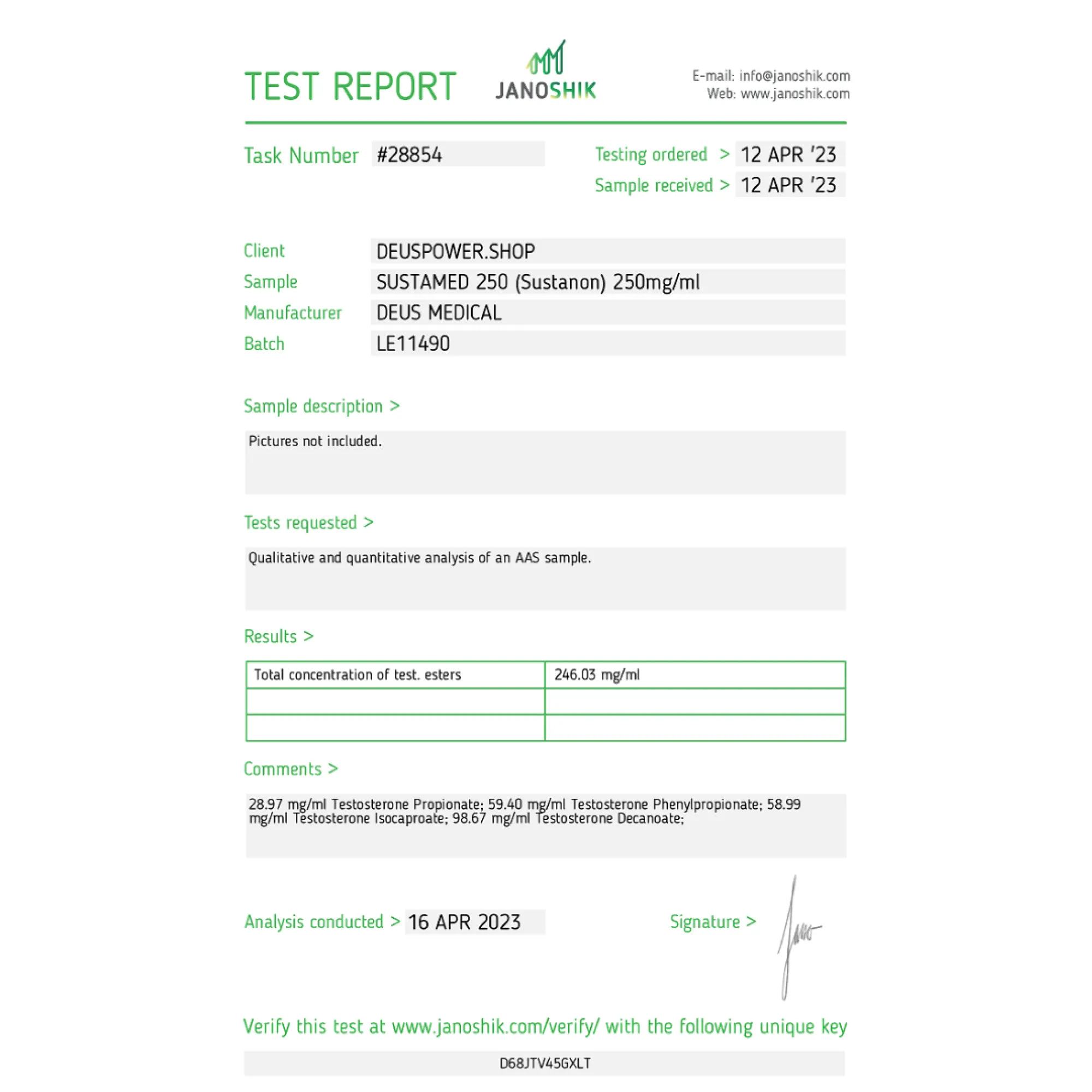 SUSTAMED 250 (Sustanon), Deus Medical, Buy Steroids Online - helixamed.com