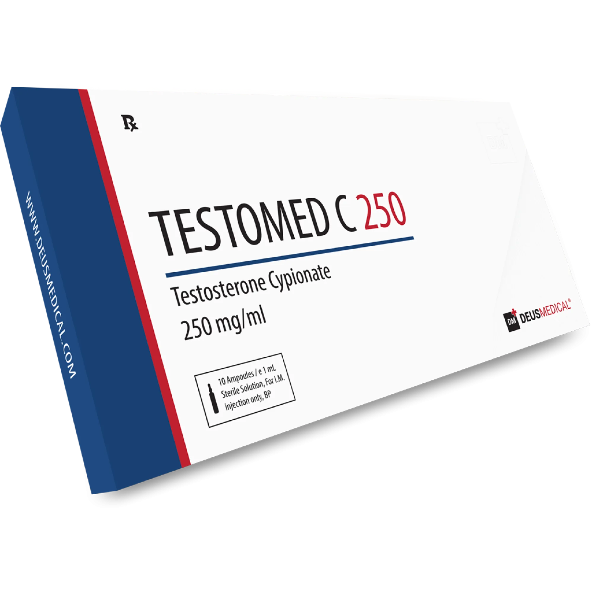 TESTOMED C 250 (Testosterone Cypionate) injectable ampoules, Deus Medical
