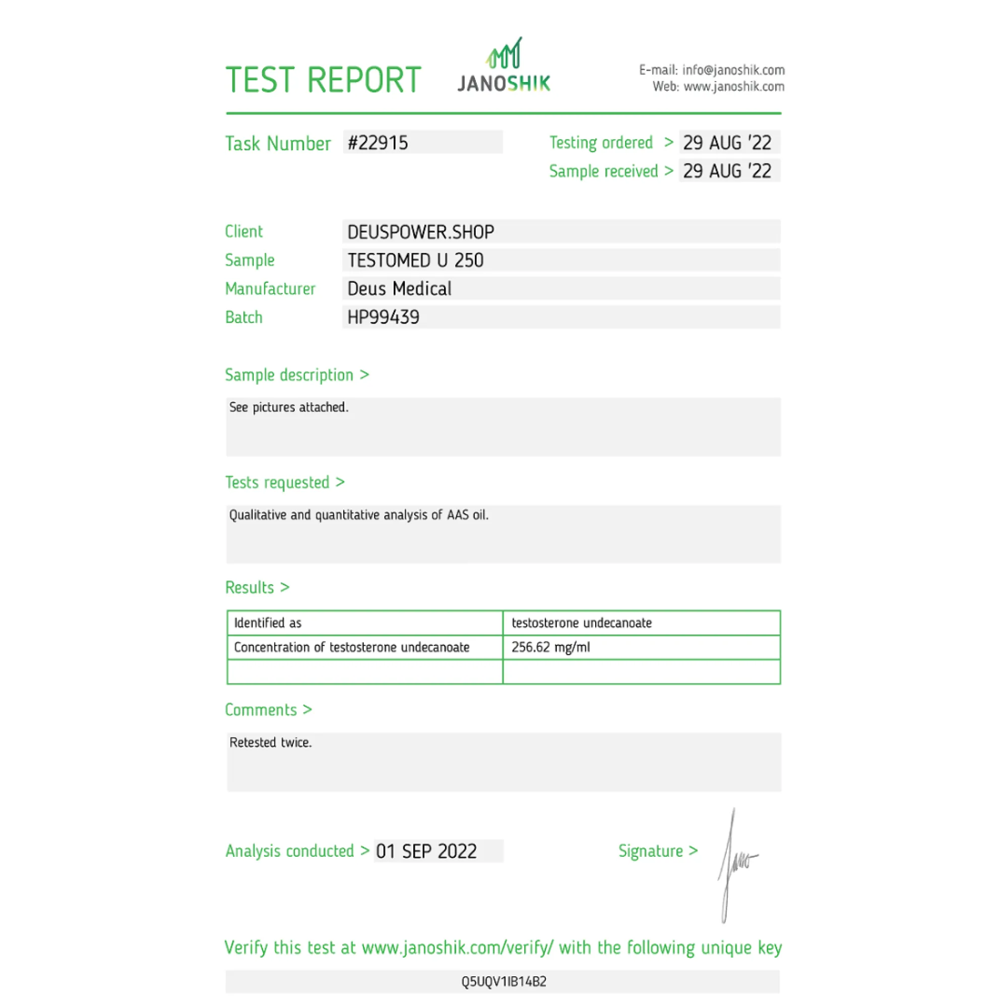 TESTOMED U 250 (undecanoato de testosterona), Deus Medical, compre esteroides en línea - helixamed.com