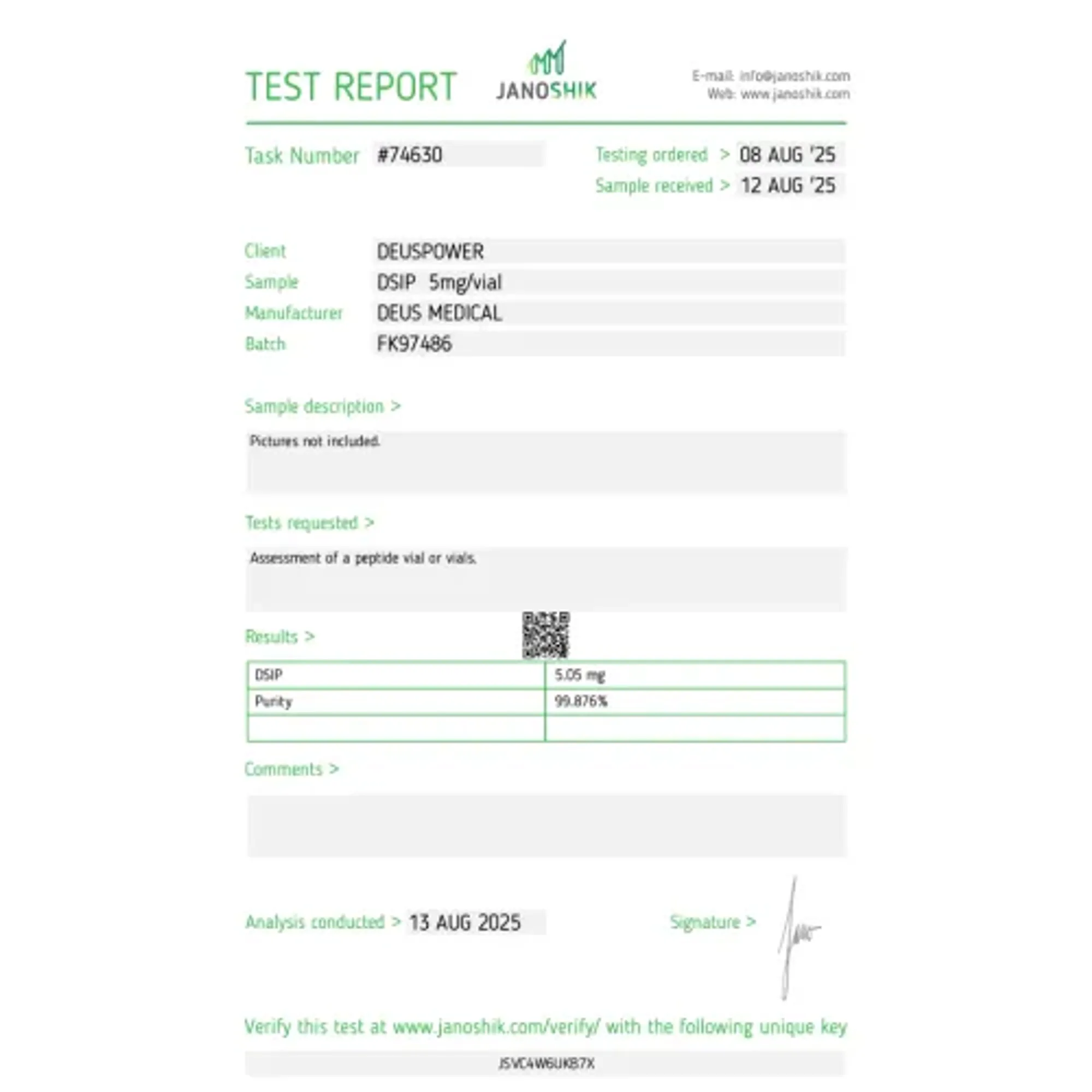 DSIP (Delta Sleep-inducing Peptide), Deus Medical, Koupit steroidy online – helixamed.com