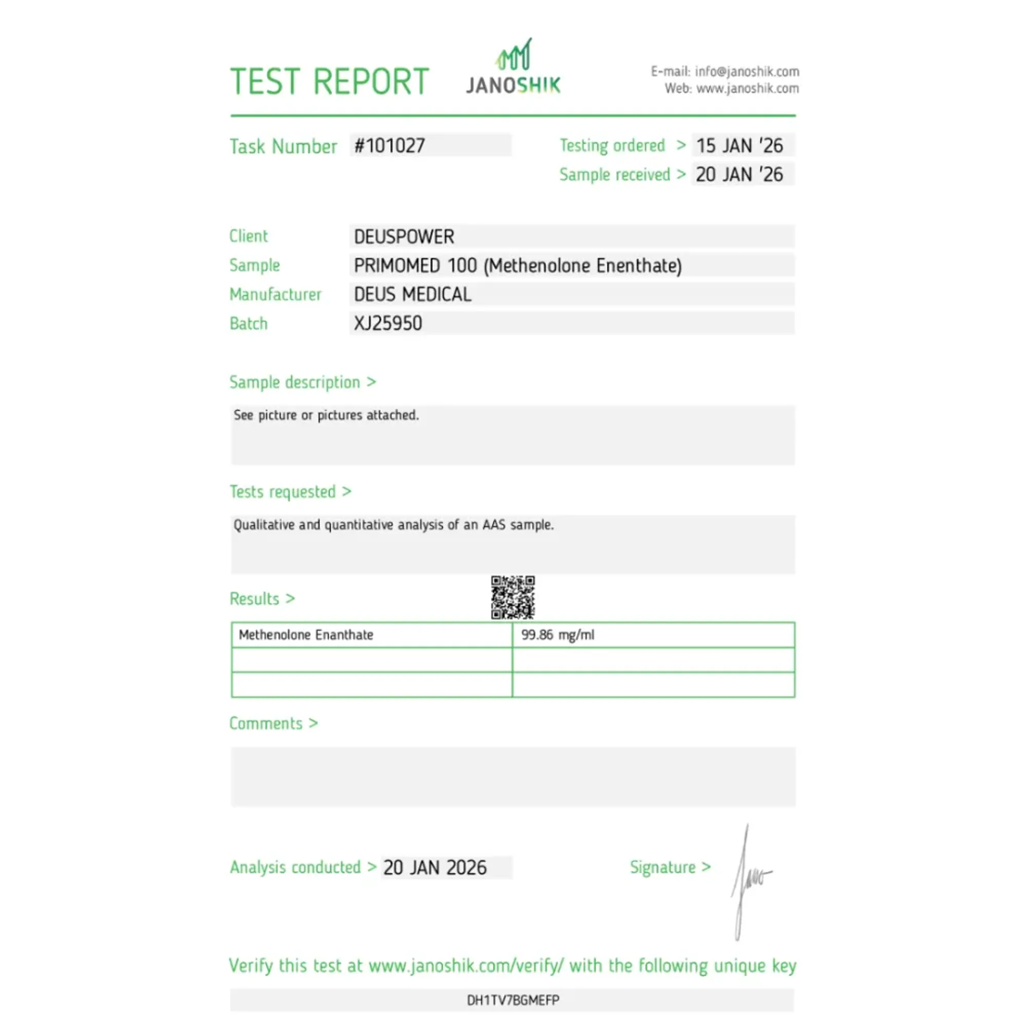 PRIMOMED 100 (Methenolon Enantat), Deus Medical, Kaufen Sie Steroide Online - helixamed.com