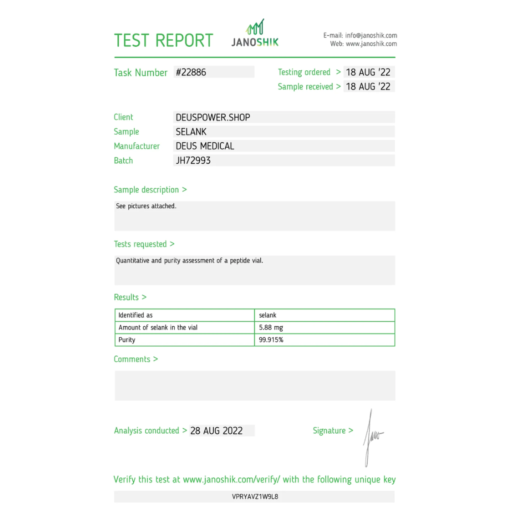 SELANK (Selank Anxiolytic Peptide), Deus Medical, Koupit steroidy online – helixamed.com