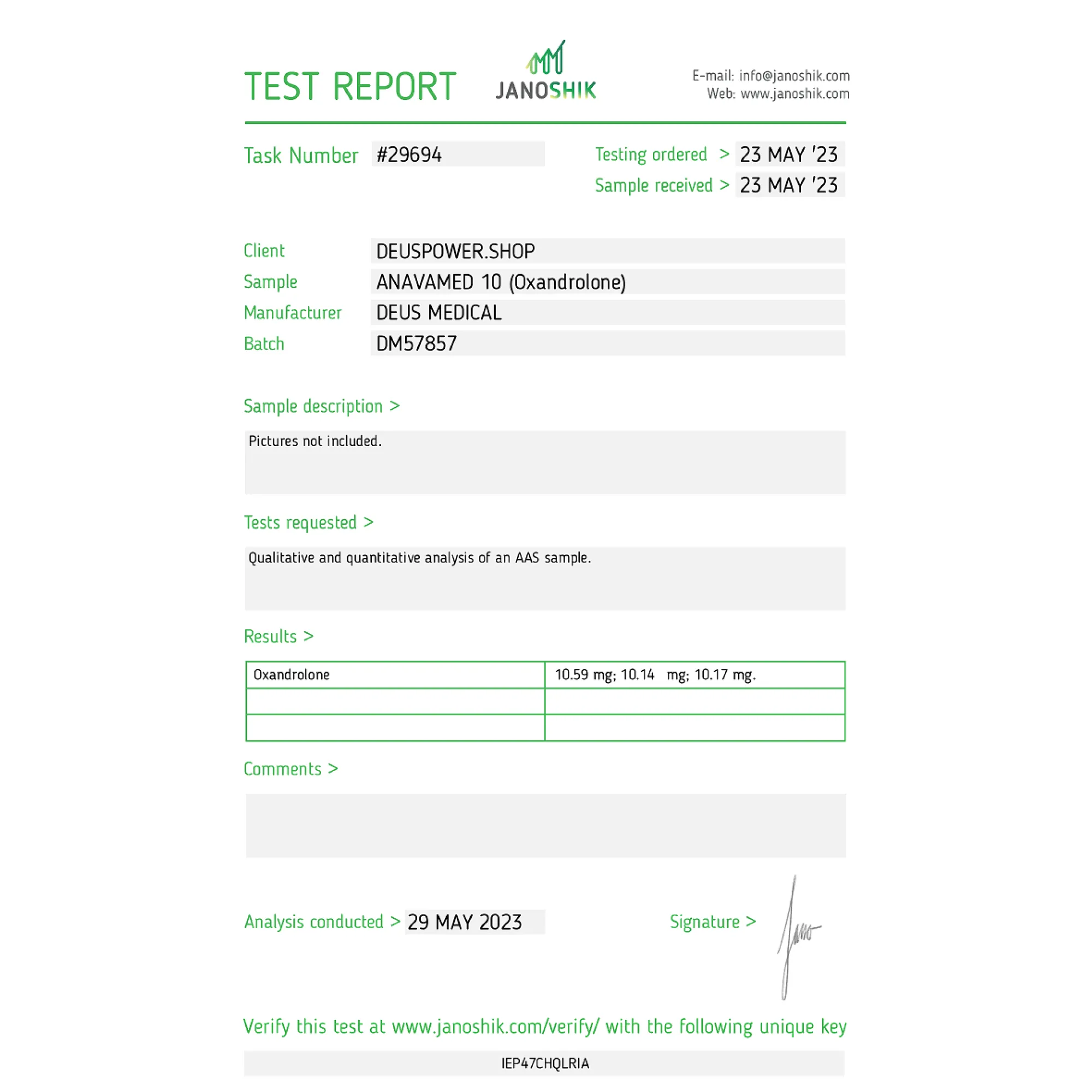 ANAVAMED 10 (Ossandrolone), Deus Medical, Acquista Steroidi Online - helixamed.com
