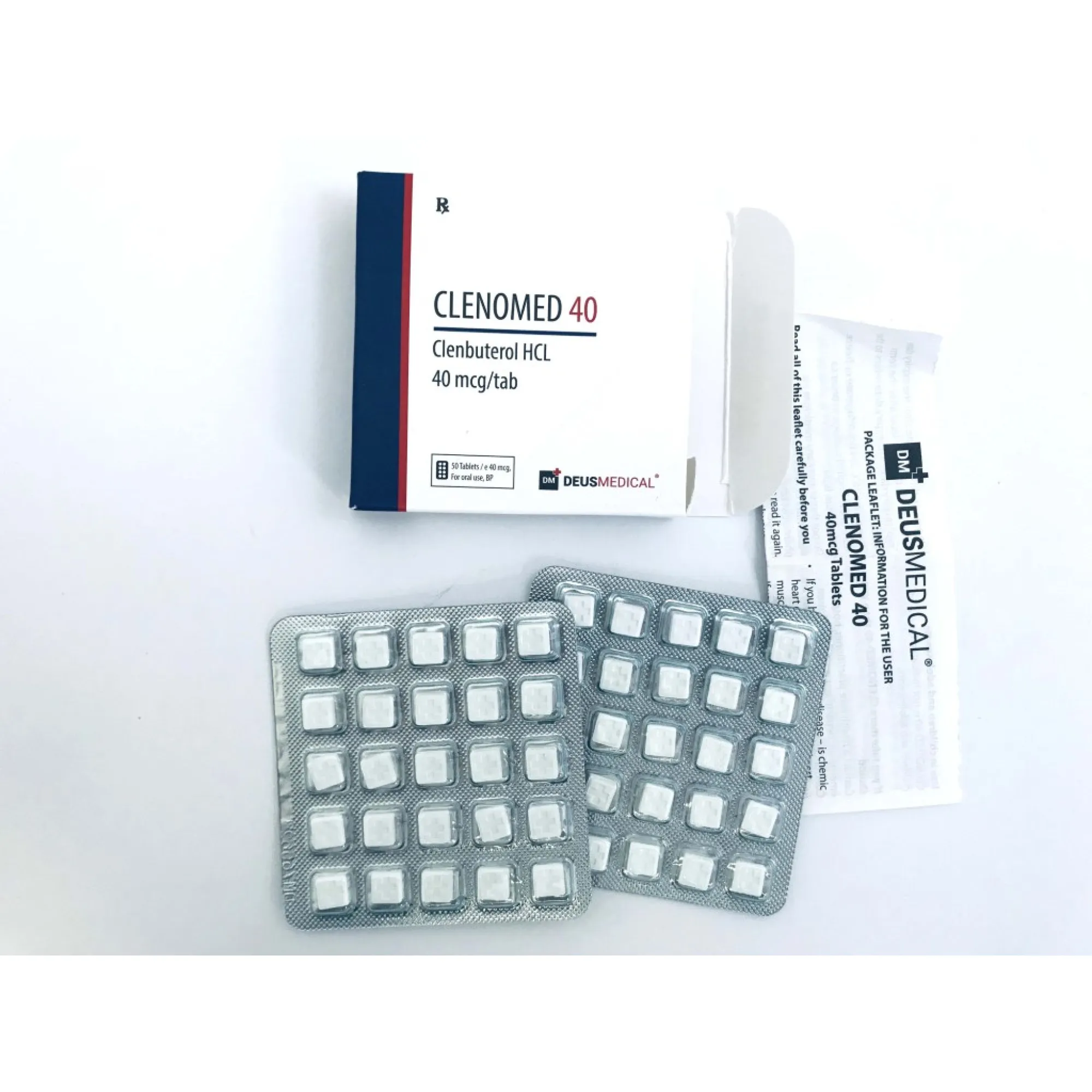 CLENOMED 40 (Clenbuterol), Deus Medical, Köp steroider online - helixamed.com