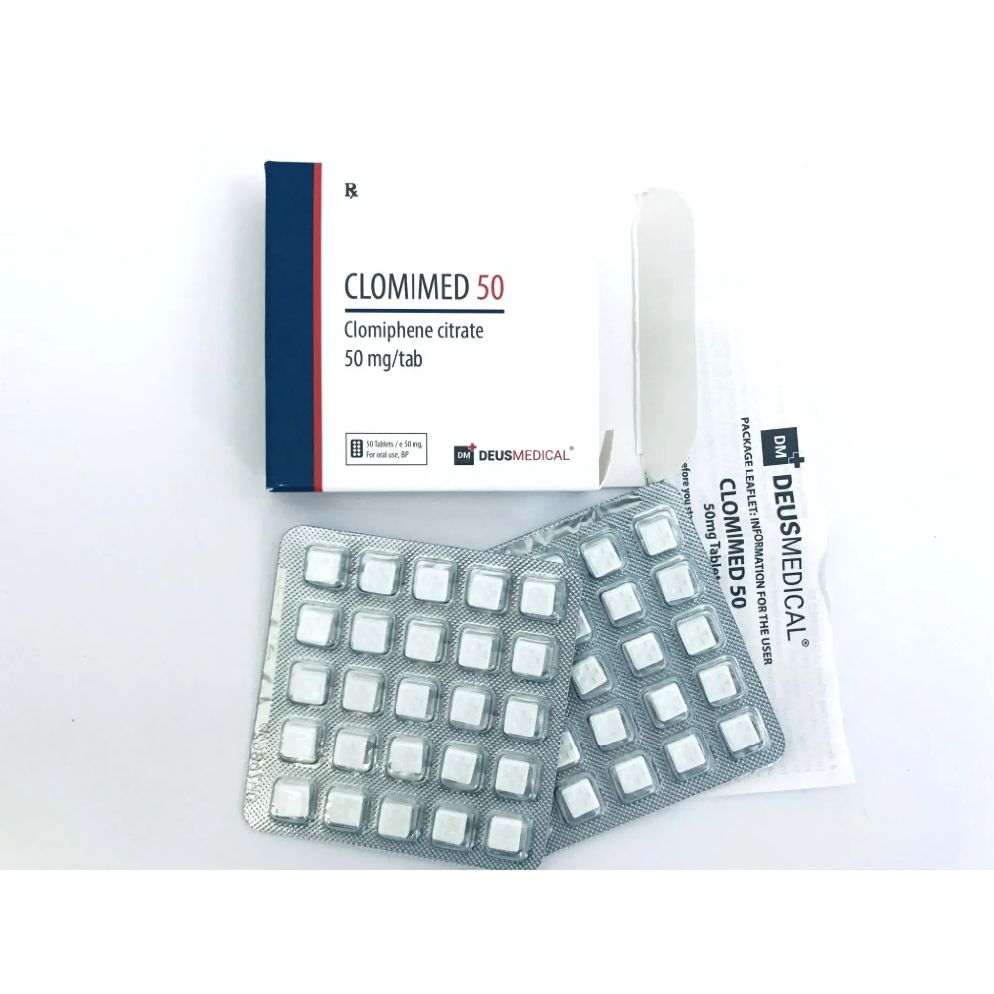 CLOMIMED 50 (Clomiphene Citrate), Deus Medical, Buy Steroids Online - helixamed.com