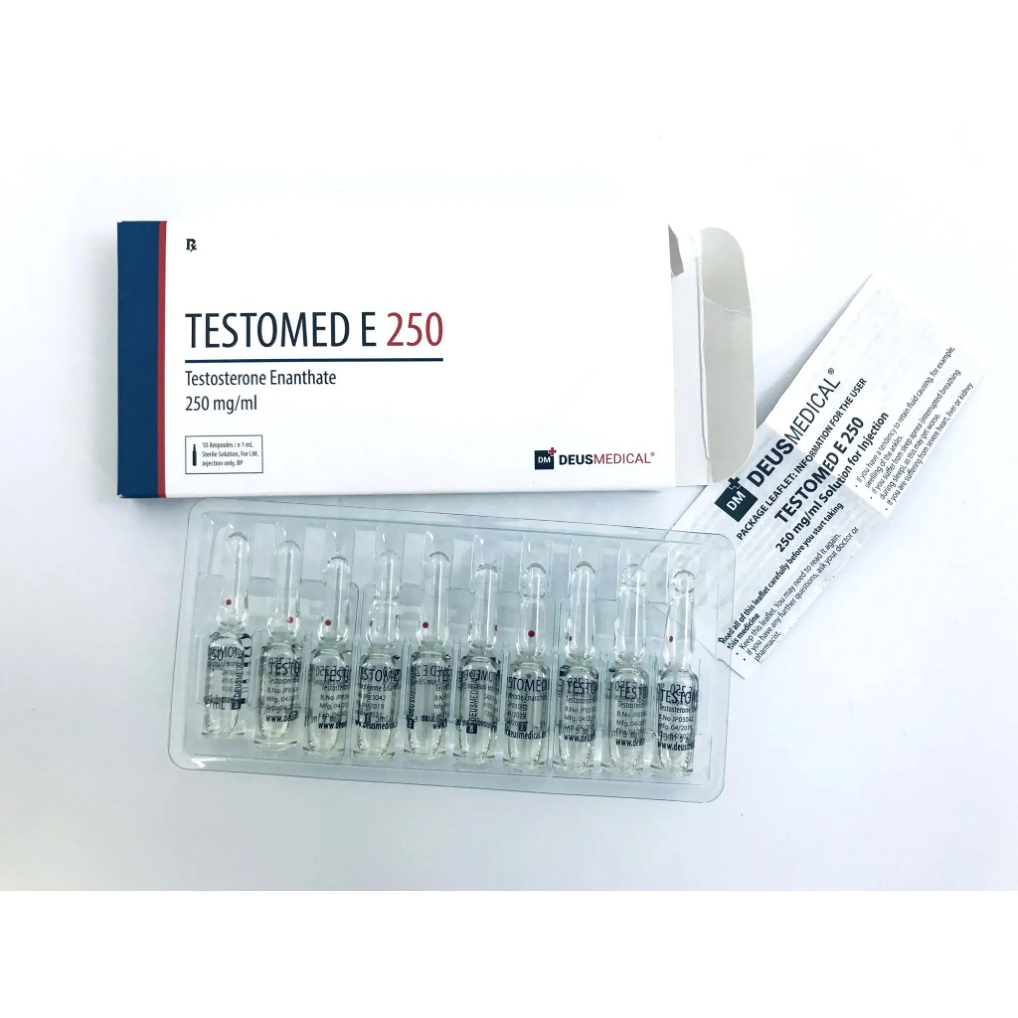 TESTOMED E 250 (Enantato de testosterona), Deus Medical, Comprar esteroides en línea - helixamed.com
