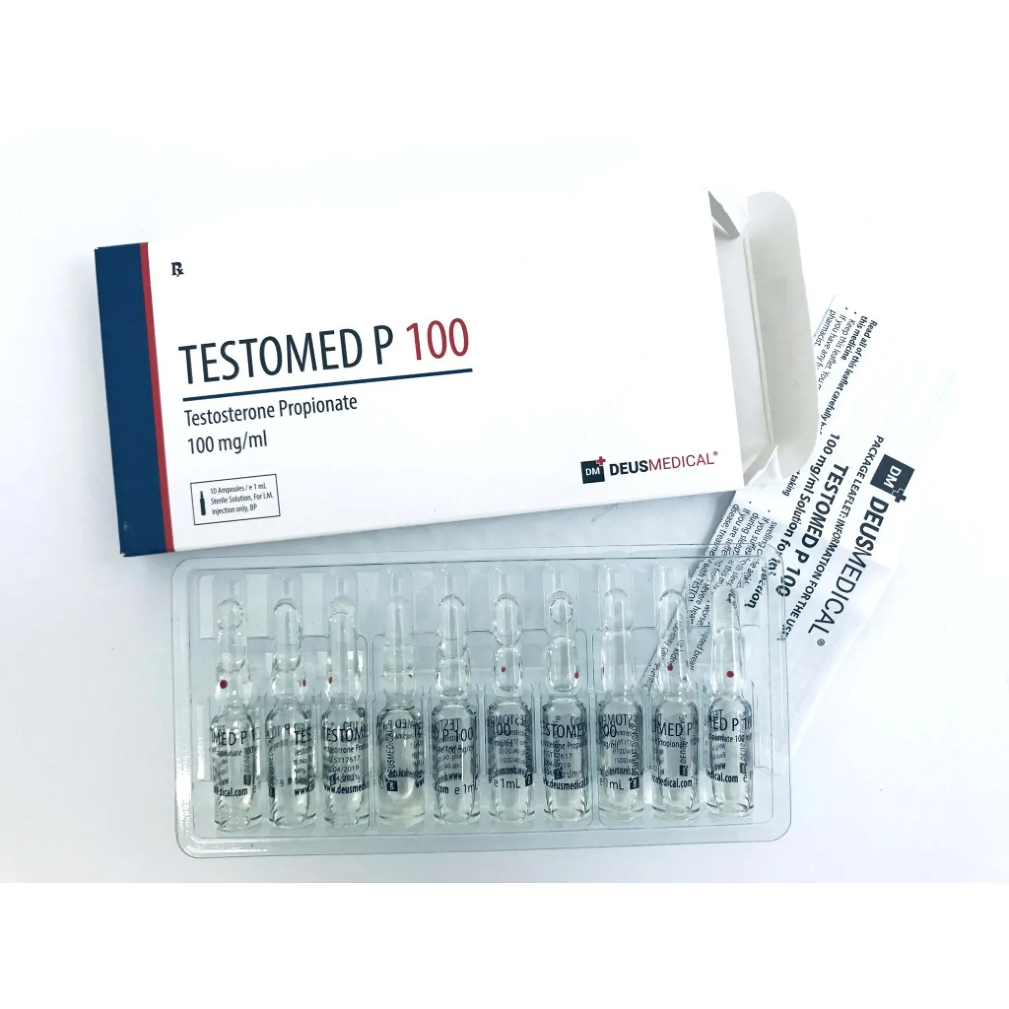 TESTOMED P 100 (propionato de testosterona), Deus Medical, compre esteroides en línea - helixamed.com