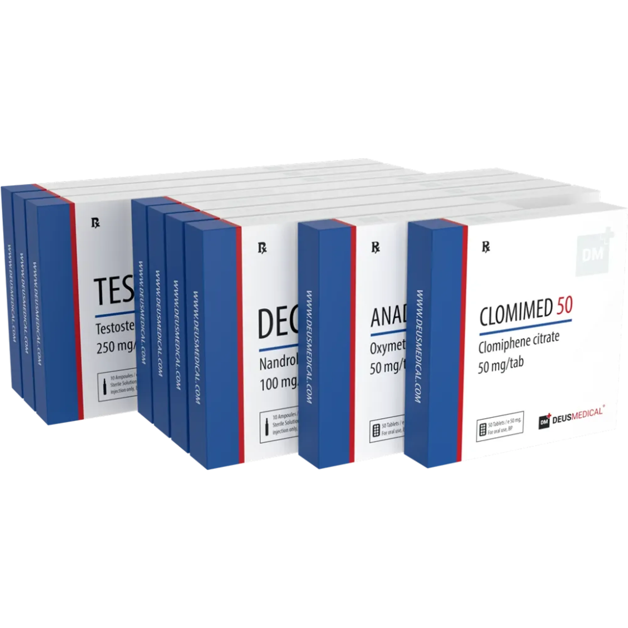 Advanced Bulking Stack – TESTOMED E 250, DECAMED PP 100, ANADROMED 50, CLOMIMED 50, HelixaMed
