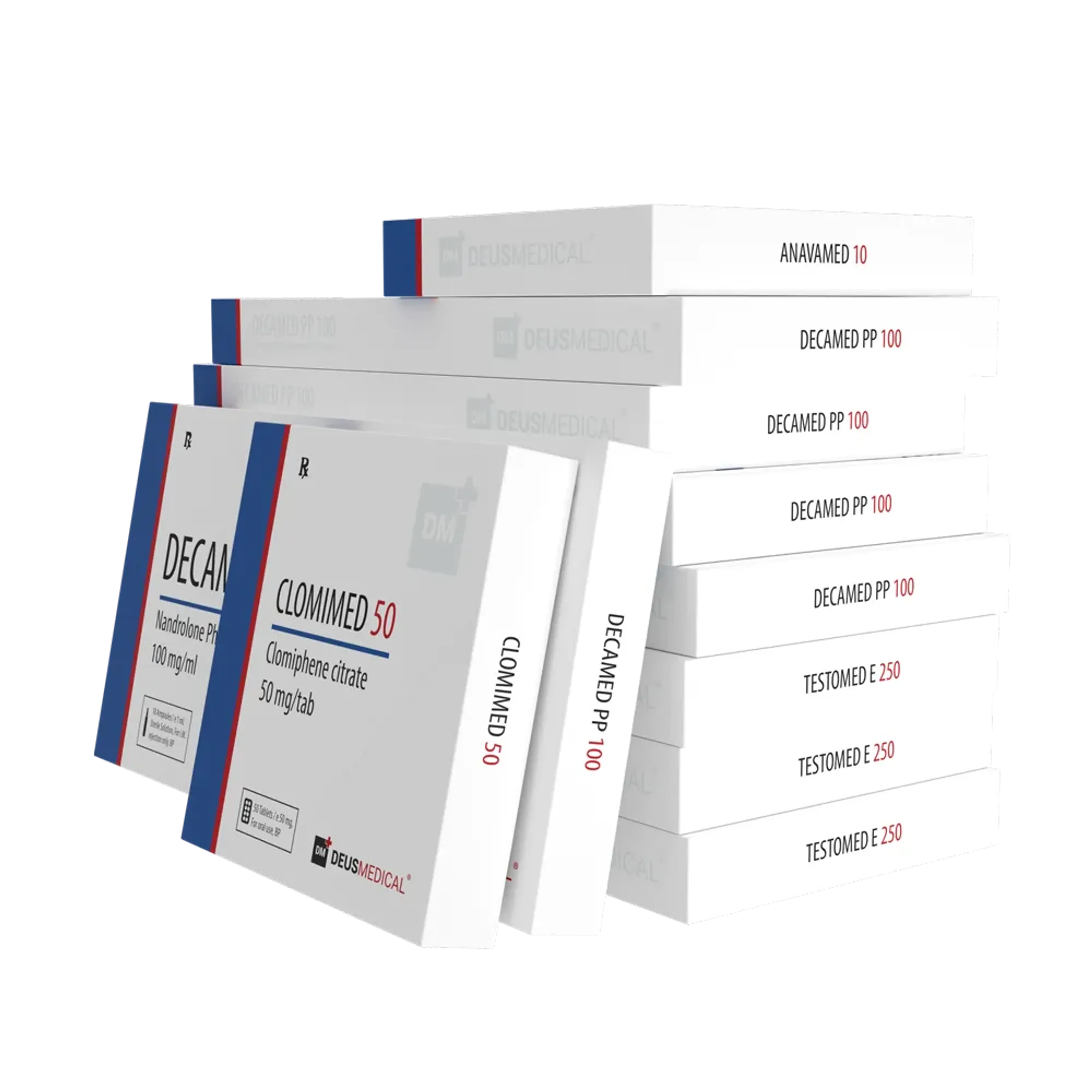 Advanced Bulking Stack – TESTOMED E 250, DECAMED PP 100, ANADROMED 50, CLOMIMED 50, HelixaMed